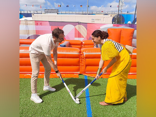 Taapsee Pannu has 'mastered the art of hockey' alongside her husband Mathias Boe in Paris.