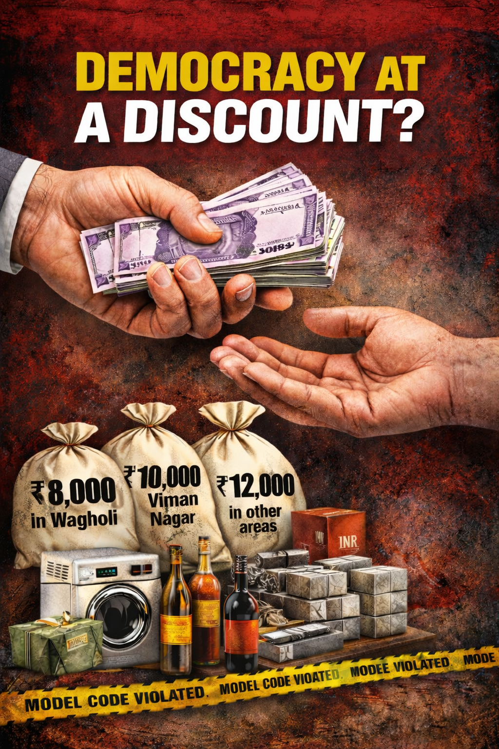 MAHARASHTRA ELECTIONS ON SALE! CASH, SILVER & FREEBIES FLOW OPENLY AS VOTERS BOUGHT IN DAYLIGHT!