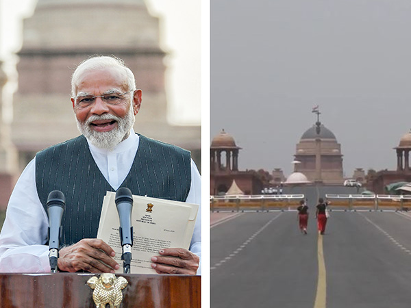 Security fixes in Delhi in front of Narendra Modi's swearing-in service