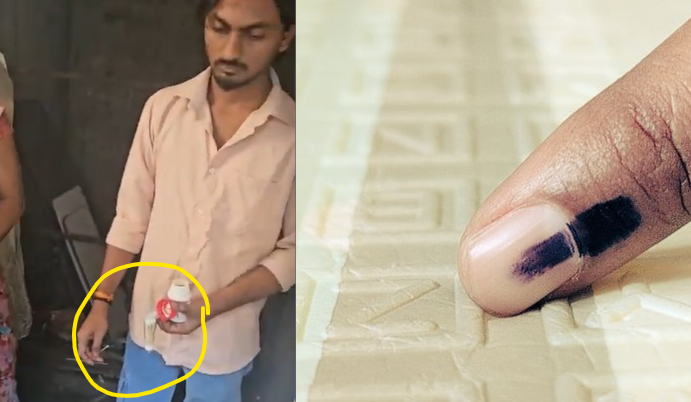YOUR VOTE, ERASED IN MINUTES? Marker pen replaces indelible ink, janta cries foul!